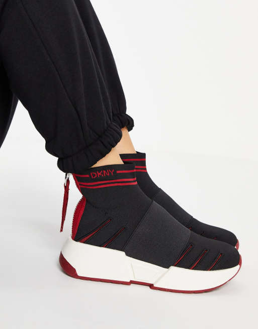 Dkny marini slip on sale on sock trainer