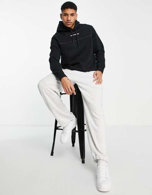DKNY - Sport - Hoodie met logo op de borst in zwart, 4 van 4