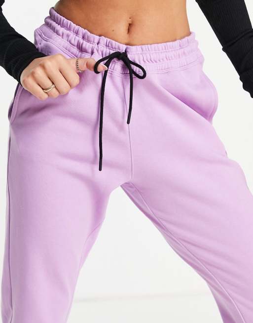 DKNY Sport logo jogger with side panel in pink, 3 of 4