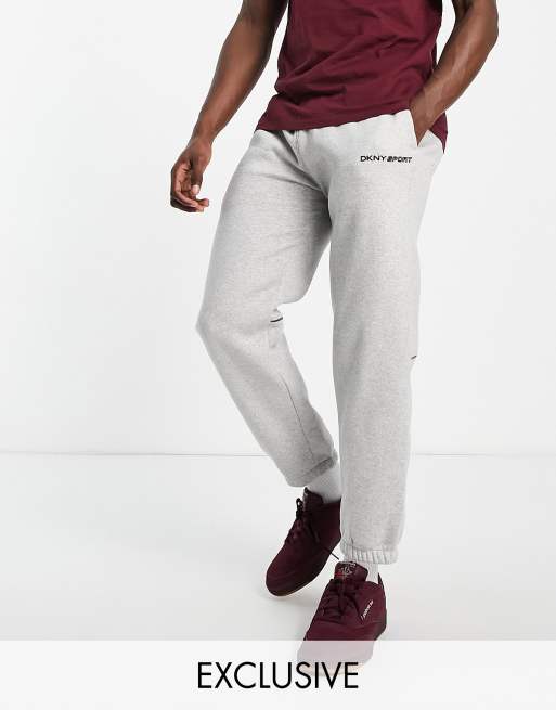 DKNY Sport printed logo joggers in grey