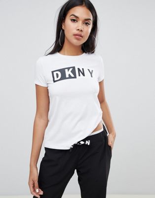 DKNY - T-shirt met logo-Wit