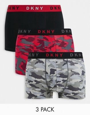 DKNY Toledo 3 pack boxers in camo print