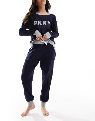 DKNY Top & Jogger Set-Navy