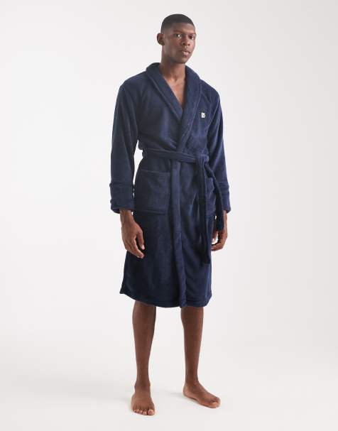 DKNY Trash pandas robe in navy - view 1