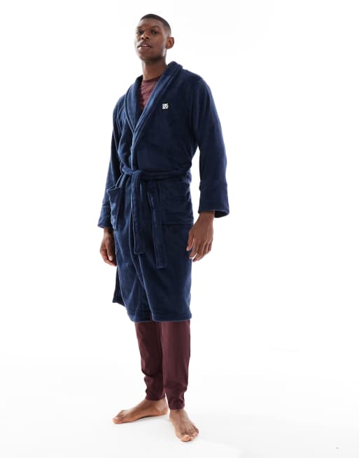 DKNY Trash pandas robe in navy