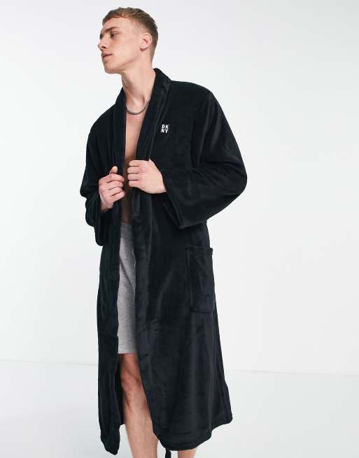 DKNY - Trash Pandas - Sort kåbe i fleece
