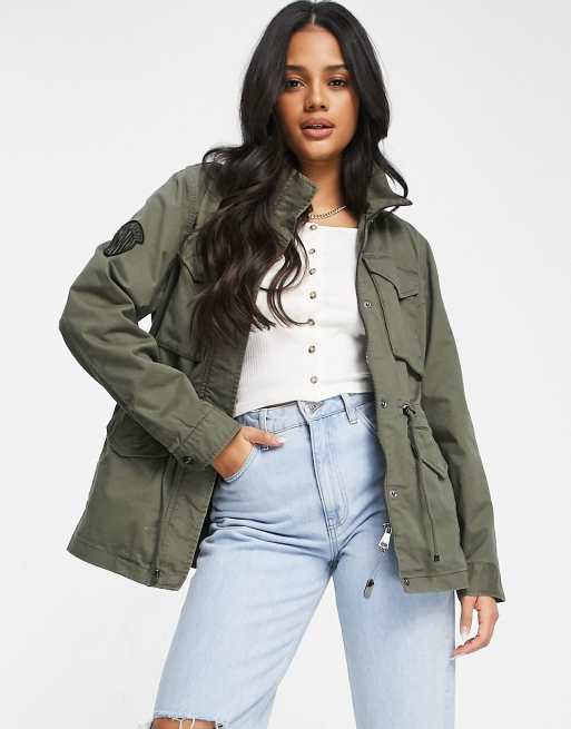 Army green hot sale twill jacket