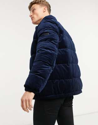 dkny velour padded jacket