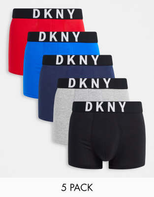 DKNY 5 pack boxers in black