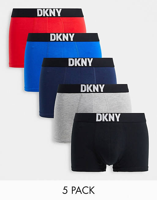 Herren Bekleidung Unterwäsche Boxershorts 5er-pack unterhosen in Blau für Herren DKNY walpi 
