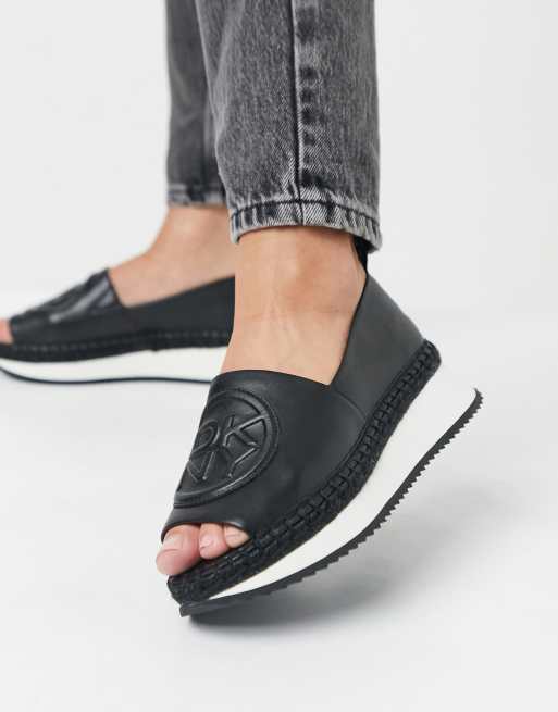 Dkny store platform espadrilles