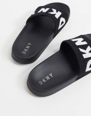 dkny slides black