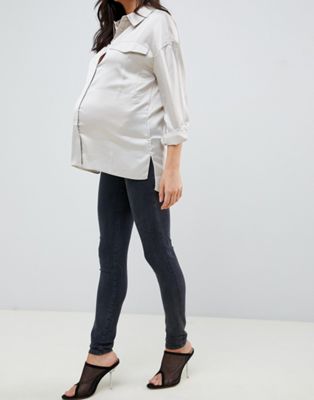 DL1961 Florence – mammakläder – skinny jeans-Svart