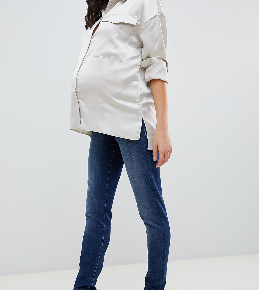 DL1961 Florence – mammakläder – skinny jeans-Blå