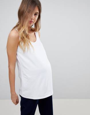 фото Длинная майка asos maternity-белый