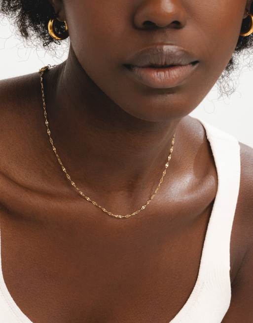D.LOUISE Dainty  waterproof necklace in gold, 3 of 3