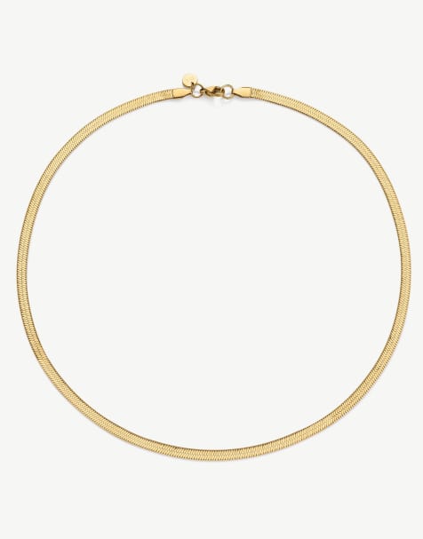 D.LOUISE Essentials waterproof snake chain necklace in gold  - GOLD - view 1