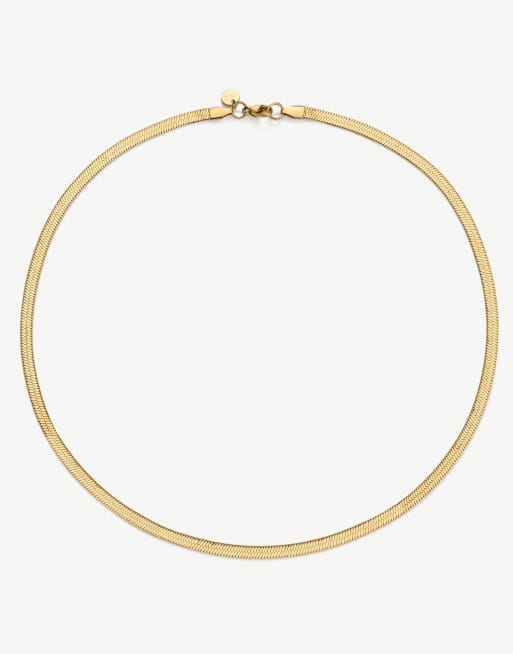 D.LOUISE Essentials waterproof snake chain necklace in gold  - GOLD