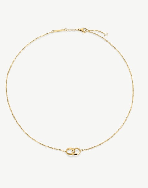 D.LOUISE Linked waterproof necklace in gold  - GOLD - view 1