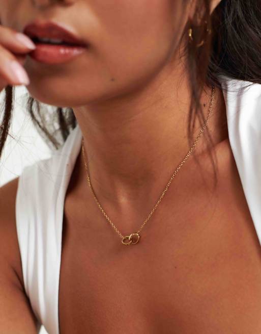 D.LOUISE Linked waterproof necklace in gold, 3 of 3