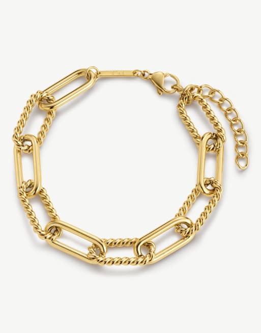 D.LOUISE Statement rope bracelet in gold