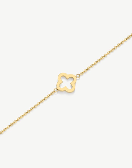 D.LOUISE waterproof Classic clover bracelet in gold, 2 of 3
