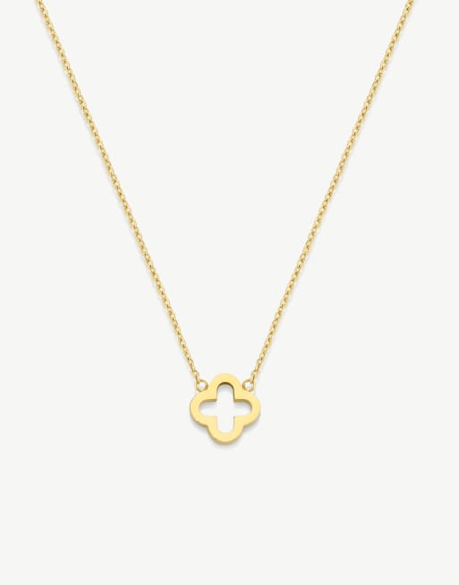 D.LOUISE waterproof Classic clover pendant in gold   - GOLD