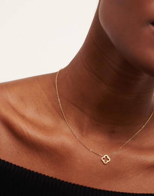 D.LOUISE waterproof Classic clover pendant in gold, 3 of 3