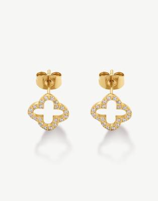 Gracie CZ Clover Studs main image 1