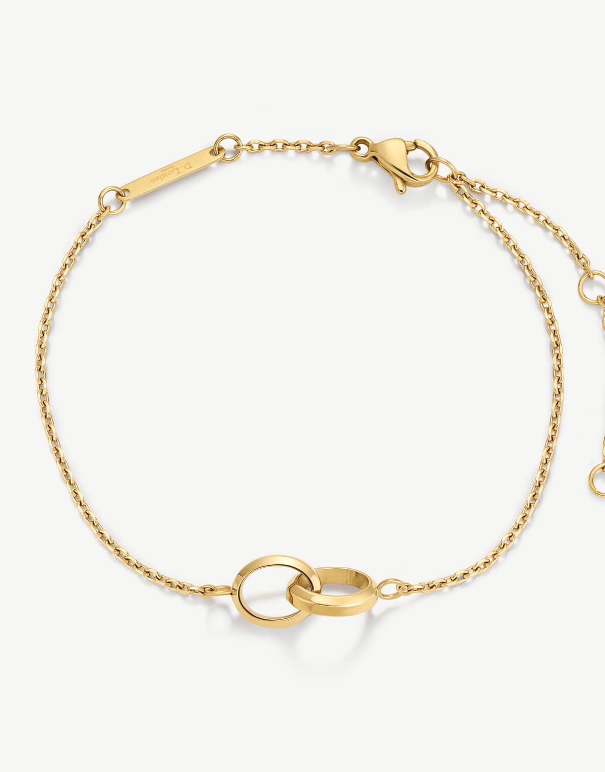 D.LOUISE waterproof Linked bracelet in gold