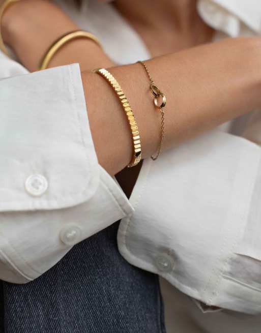 D.LOUISE waterproof Linked bracelet in gold, 2 of 3
