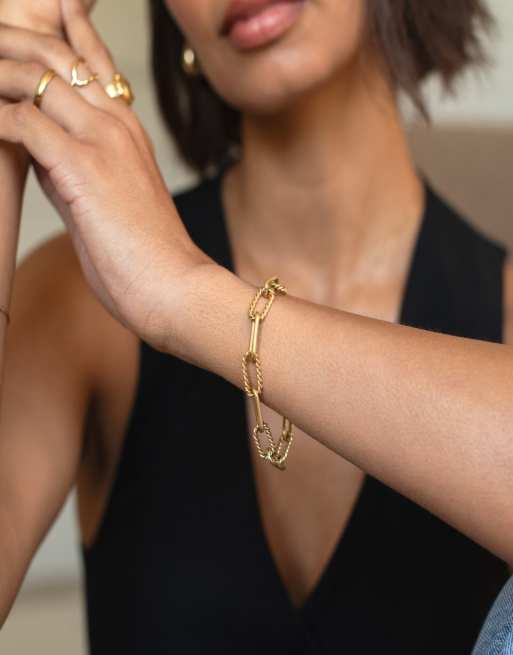 D.LOUISE waterproof Statement rope bracelet in gold   - GOLD, 4 of 4