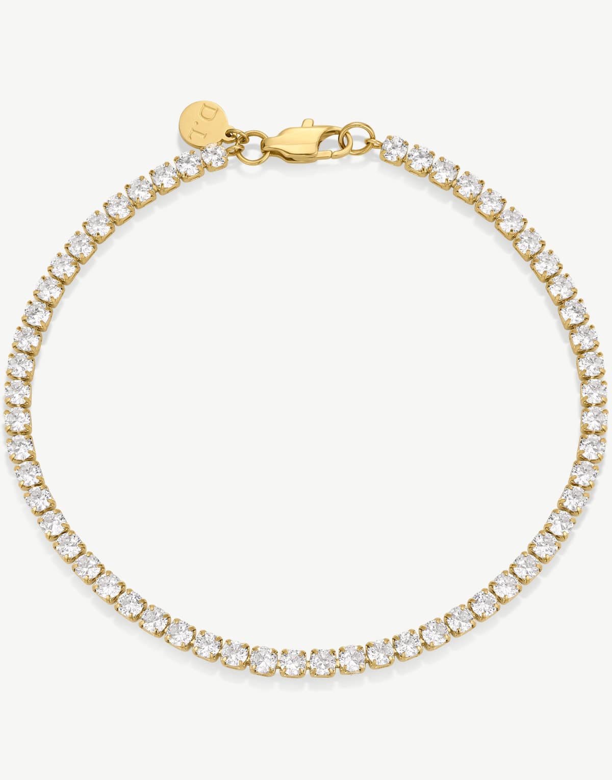 D.LOUISE waterproof Tennis bracelet in gold   - GOLD