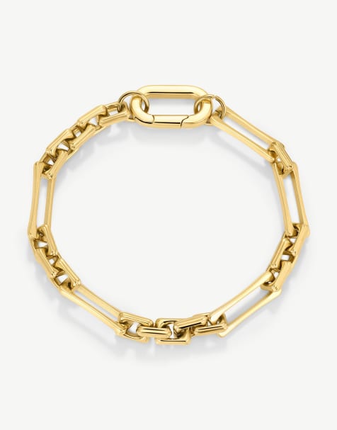 D.LOUISE waterproof The Lovers chain bracelet in gold   - GOLD - view 1