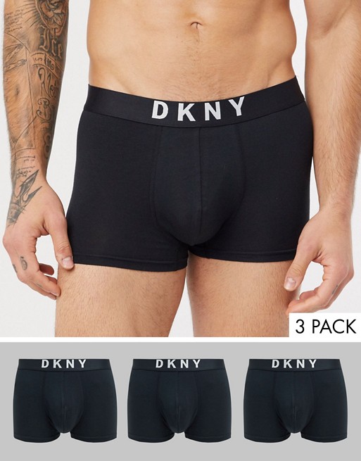 DNKY 3 pack trunks in black