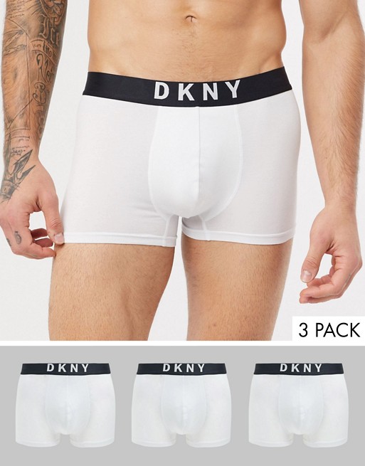 DNKY 3 pack trunks in white