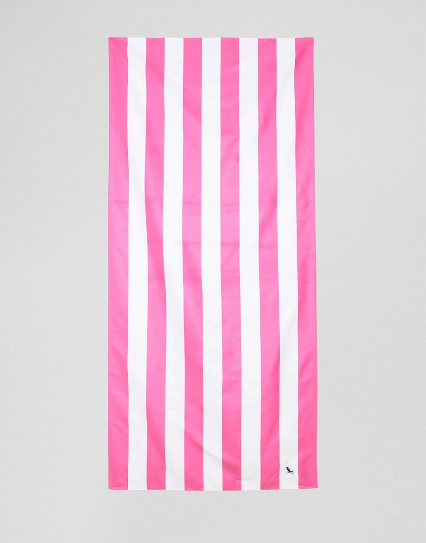 Dock & Bay – Extra stor, rosarandig strandhandduk