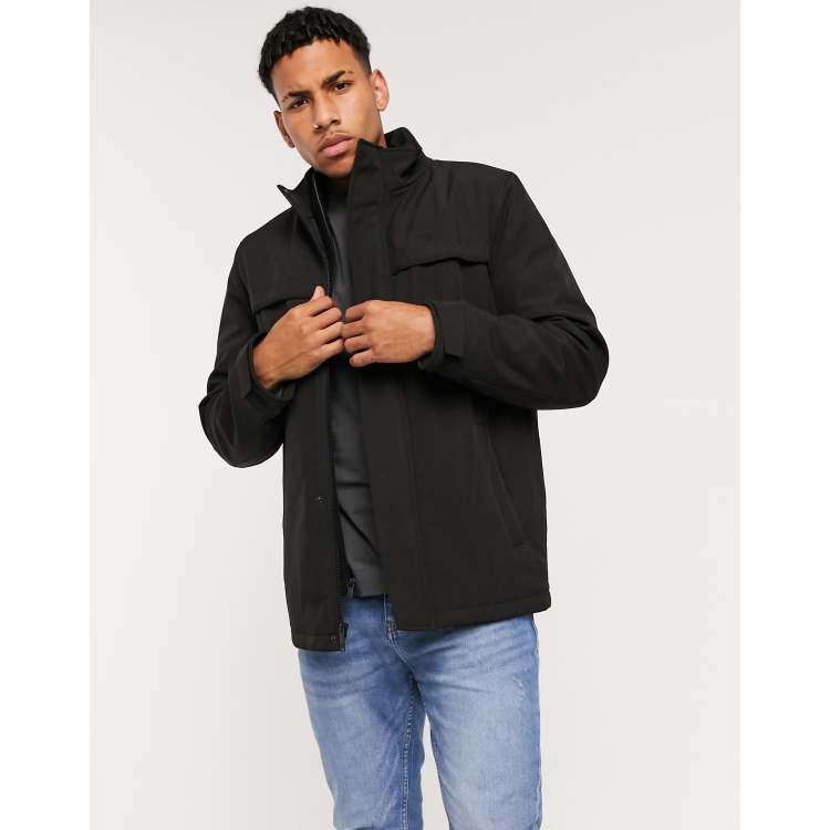 Dockers filled soft shell jackson soft shell performance car coat w. microfleece bib