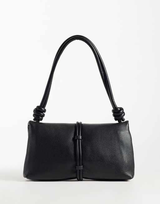 Dolce Vita Amina leather shoulder bag with gold hardware in black, 4 of 4