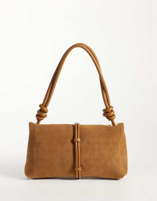 Dolce Vita Amina leather shoulder bag with gold hardware in cognac, 4 of 4