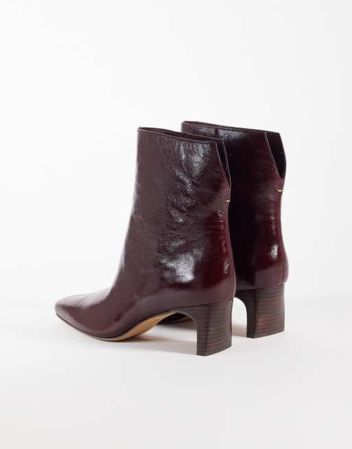 Dolce Vita Bennet ankelboots med mellanhög klack i oxblodsröd, 4 av 4