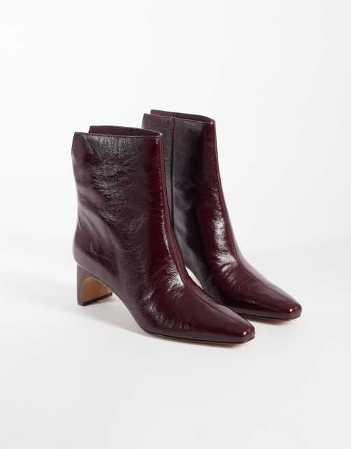 Dolce Vita Bennet heeled mid ankle boots in oxblood, 2 of 4