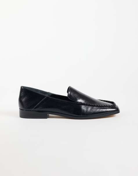 Dolce Vita Beny loafers med fyrkantig tå i svart läder - view 1