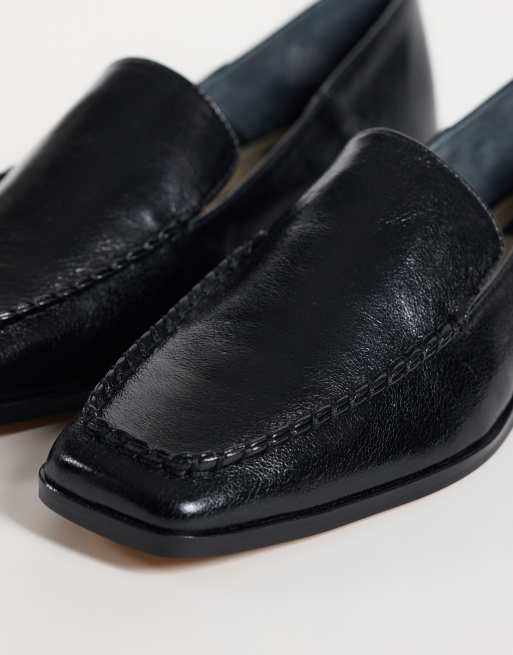 Dolce Vita Beny square toe loafers in black leather, 2 of 4