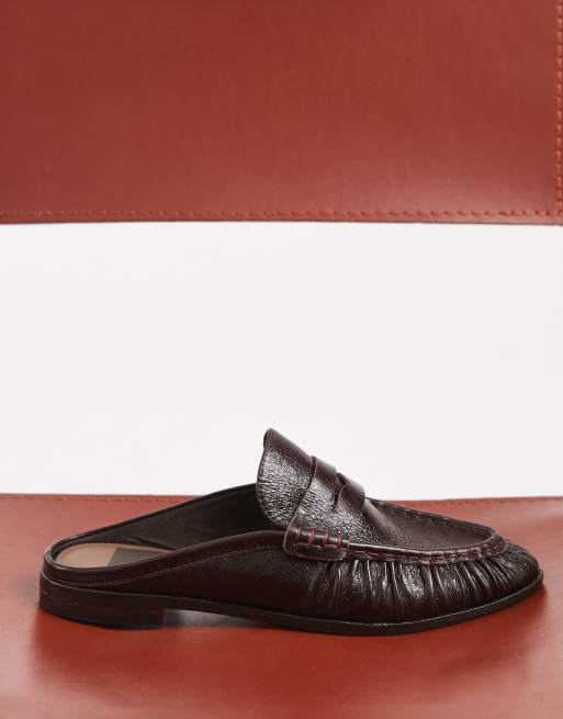 Dolce Vita – Betzy – Geraffte Loafer-Pantoletten in Brombeere, 3 von 5
