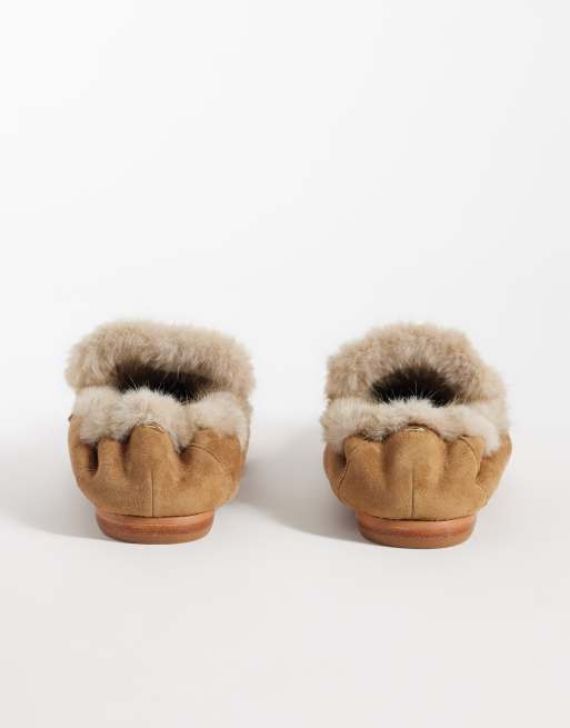Dolce Vita Cloey mocassins en faux-fur doux marron clair, 3 de 5