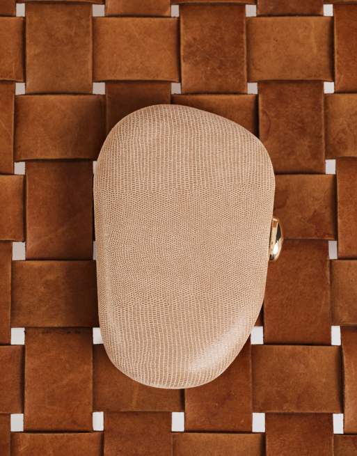 Dolce Vita - Dionne - Pochette rigide nacrée avec détail doré - Taupe, 3 de 4