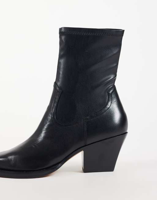 Dolce Vita Rutger bottines western mi-hautes en cuir noir, 4 de 4