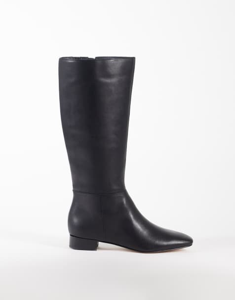 Dolce Vita Tywin botas por la rodilla de cuero negro - view 1