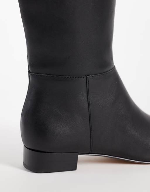 Dolce Vita Tywin knähöga boots i svart läder, 3 av 4